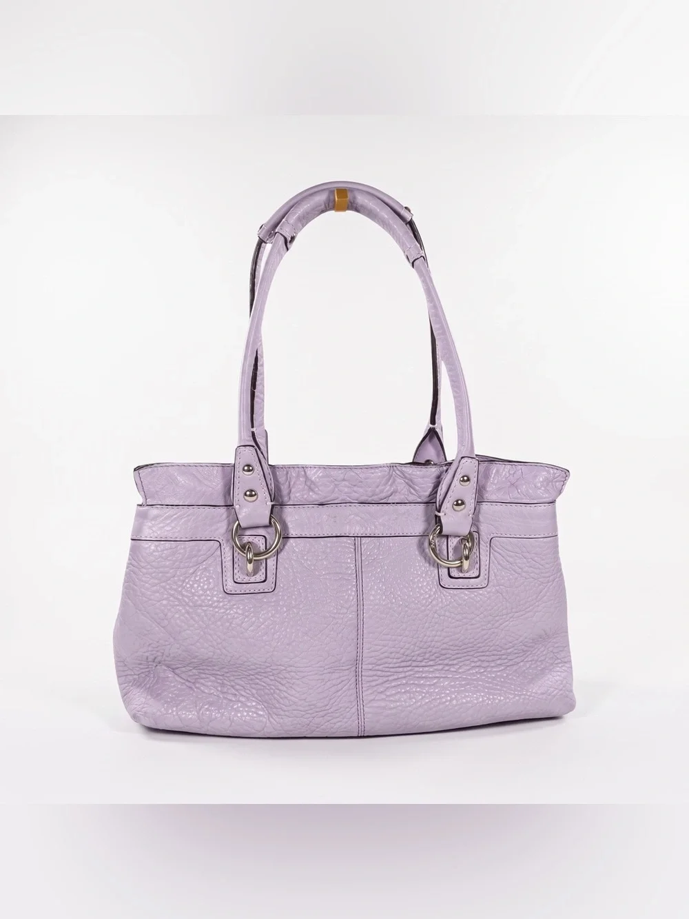 Coach Lavender Leather Shoulder Tote